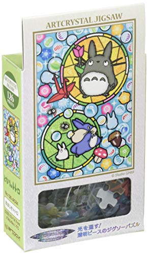 Ensky My Neighbor Totoro Totoro and Glassy Marbles 126 Piece Art Crystal Jigsaw Puzzle 126AC64 - Image 1