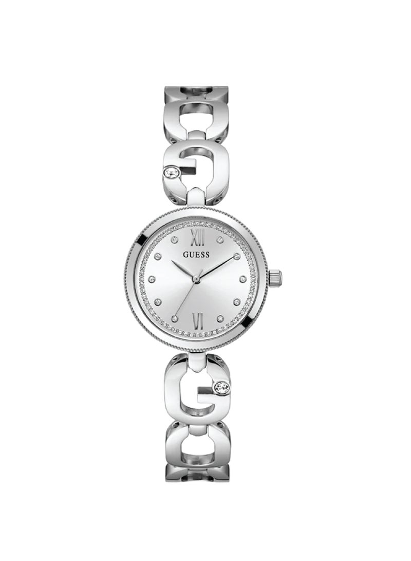 GUESS Women's Analog Silver Stainless Steel Watch GW0759L1 - Image 1