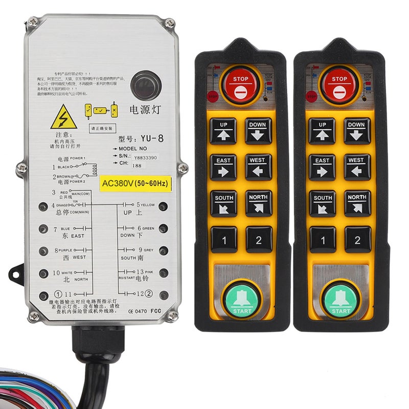 Hoist Controller Double Handle Three Proof Waterproof Acid Oil Resistant Anti Fall for Crane(AC380V ) - Image 1