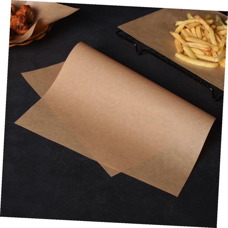Unbleached Parchment Paper Sheets 100Pcs Non Stick Baking Liners For Oven Air Fryer - Image 5