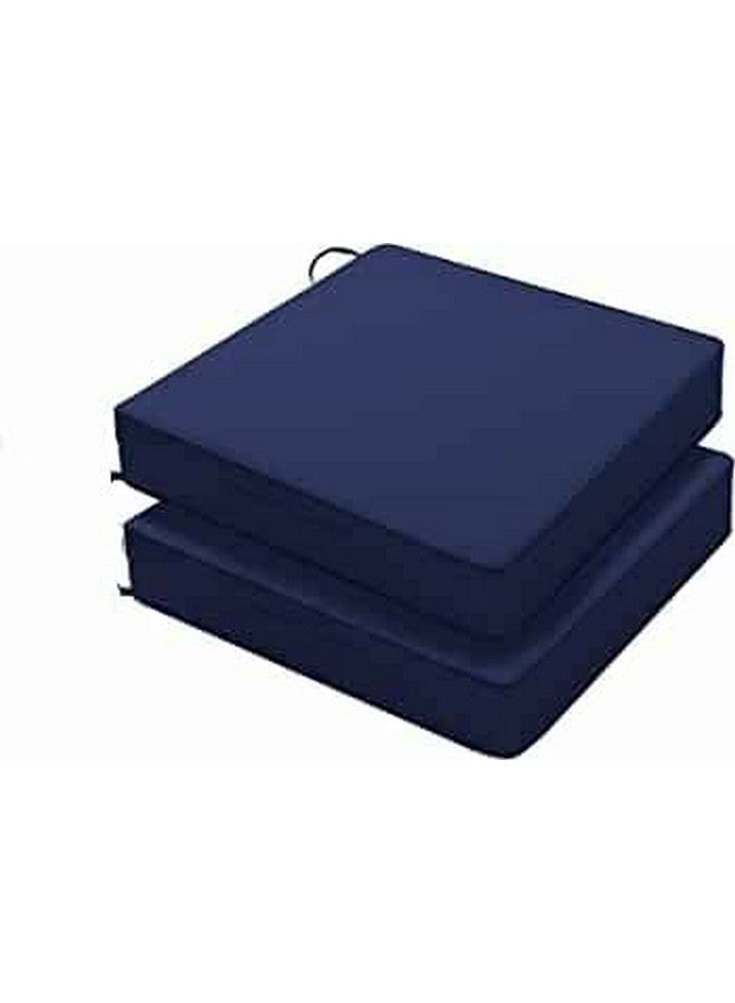 Naman Arts Sofa Foam Cushions in Velvet Zip Cover Warm and Decent Visual |Stretchy Soft Velvet Fabric | Multipurpose Using Cover (Seat - 22"x21"x4" Back - 21"x18"x4") | Density:- 32 Foam (Blue). - Image 1