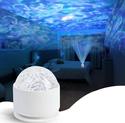 diatomiteco Calming Sensory Lights, Sensory Toys for Kids with Autism, Ocean Light Projector with 15 Color Patterns, Light Projects Water Ripple Effects onto Walls and Ceilings, Autism Toy,for Children and Adults - Image 1