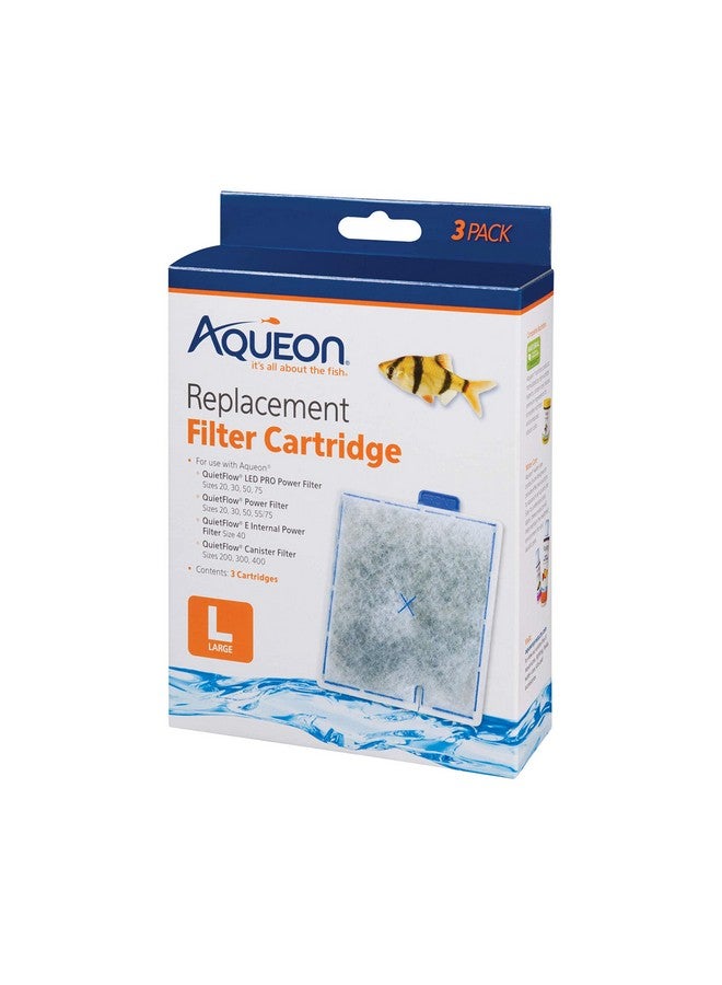 Aqueon Aquarium Fish Tank Replacement Filter Cartridges Large - 3 pack - Image 1