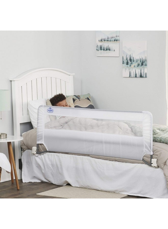 Regalo Swing Down 54Inch Extra Long Bed Rail Guard With Reinforced Anchor Safety System - Image 2