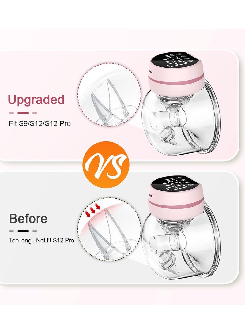 bbet 9 Pack Breast Milk Pump Inserts 13/15/17/19/21mm Compatible with Momcozy Wearable Breast Pump, Flange Pump for TSRETE/Spectra/Medela 24mm Shields, Include Silicone Diaphragm&Duckbill Valve， Breast Pump Flange Insert  Breast Pump Accessories - Image 5