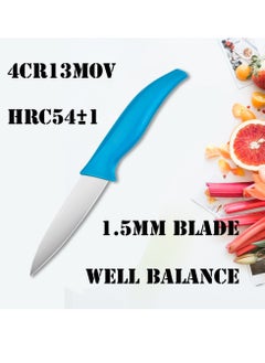 Astylway Paring knife 4PCS Paring knives 4 Inch Peeling Knife Small Fruit and Vegetable Knife Ultra Sharp Kitchen Knives German Steel PP Plastic Handle  - Image 3
