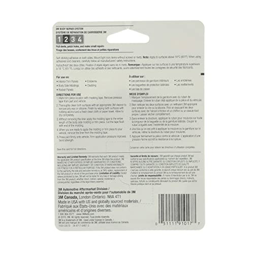 3M Super-Strength Molding Tape, 1/2 in x 15 ft, High Strength Double-Sided Adhesive, Permanently Attaches Side Moldings, Trim and Emblems to Interior and Exterior of Vehicles (03614) - Image 4