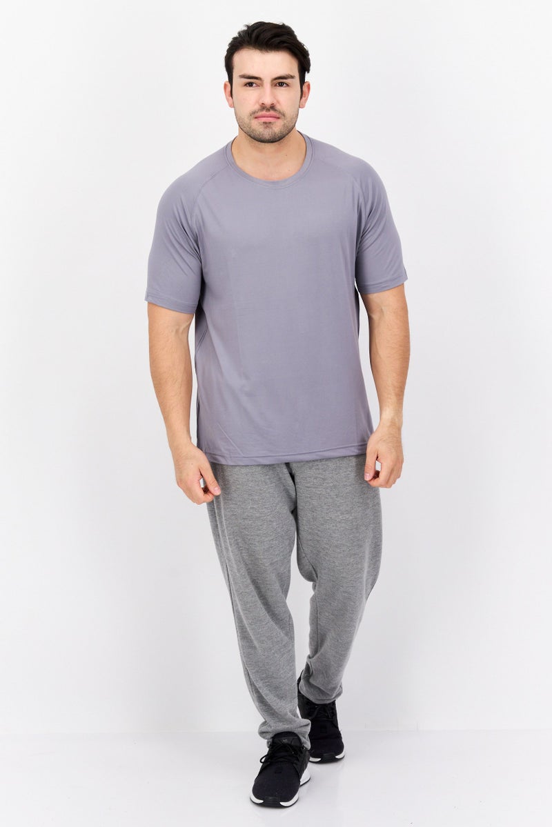 Legend Men Sportswear Fit Short Sleeves Training T-shirt, Grey - Image 4