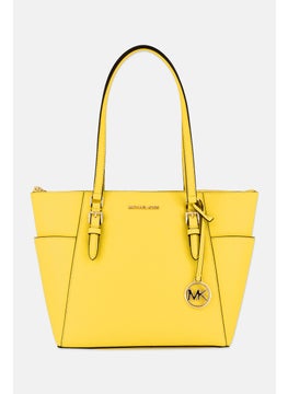Michael Kors Women Brand Logo Tote Bag 27 H x 40 L x 12 W cm, Yellow  - Image 1