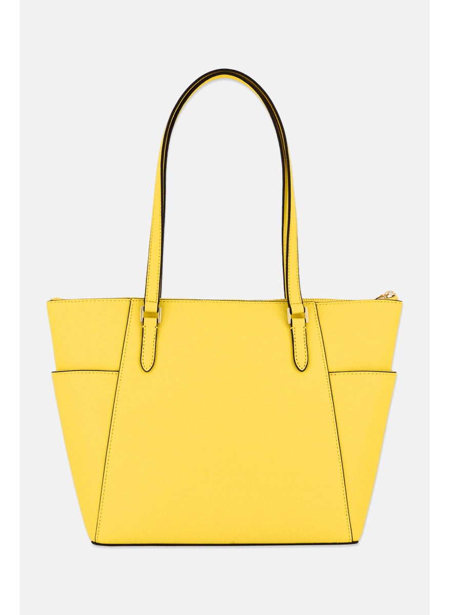 Michael Kors Women Brand Logo Tote Bag 27 H x 40 L x 12 W cm, Yellow  - Image 3