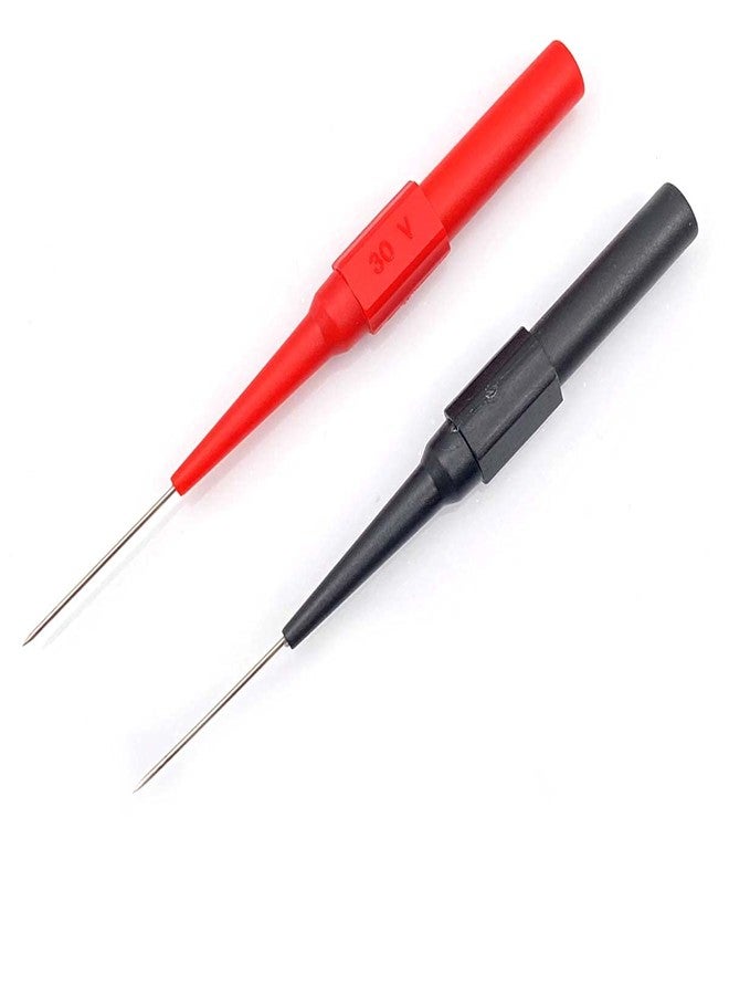 FainWan 2pair Multimeter Test Lead Extention Back Probes Sharp Needle Micro Pin Stainless Steel Tipped Tip for Banana Socket Tester - Image 5