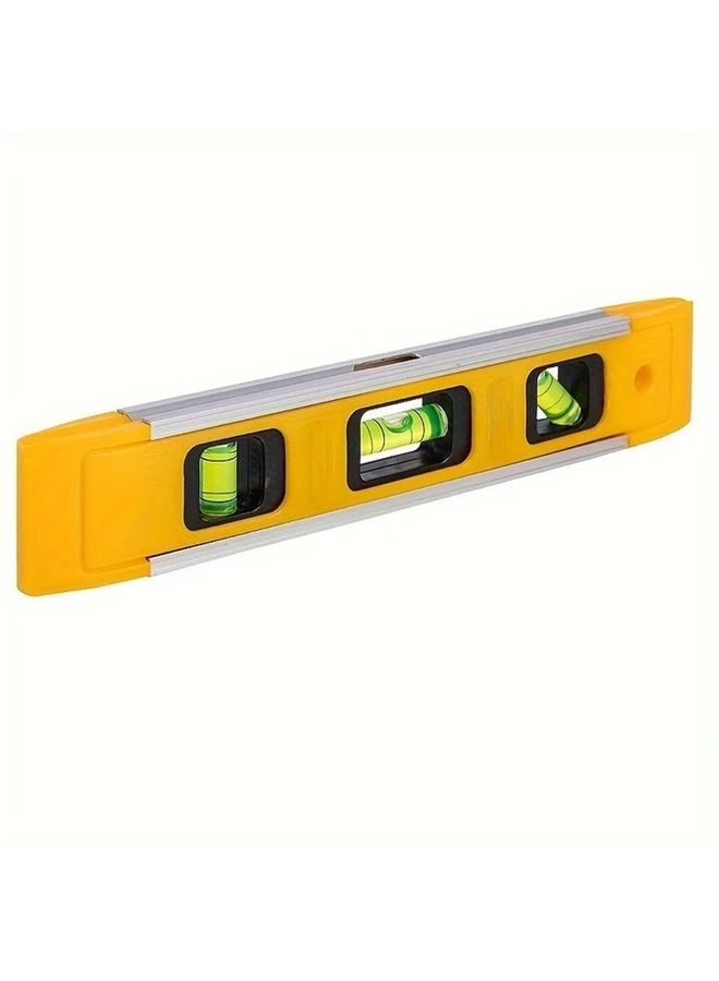 3 In 1 Magnetic Spirit Level Professional Precision Tool Easy Read Yellow Alloy Beam - Image 2