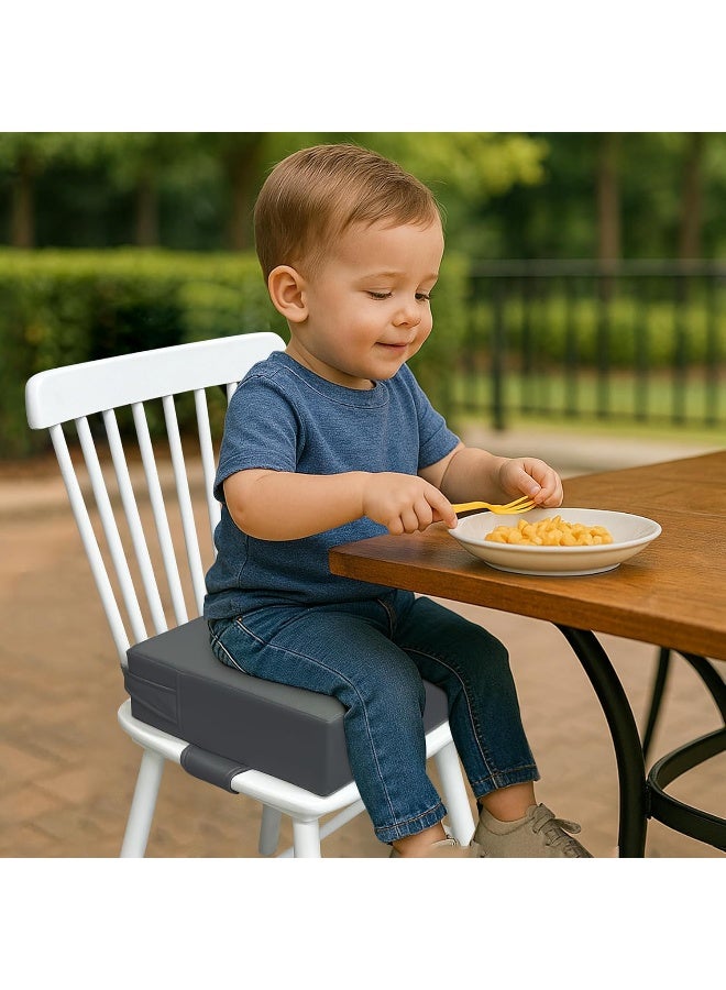 AAAini Toddler Booster Seat - Enhanced Comfort, Easy-to-Clean, Non-Slip, and Travel-Friendlyï¼ˆRock Grayï¼‰ - Image 3