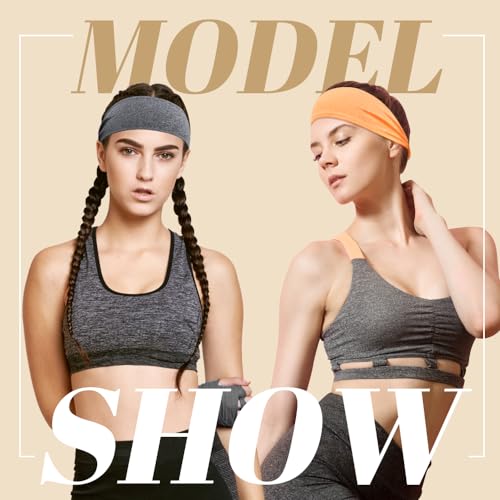 Dreamlover Workout Headbands for Women Athletic, Sports Headbands for Women Yoga, Sweatbands, 6 Pieces - Image 4