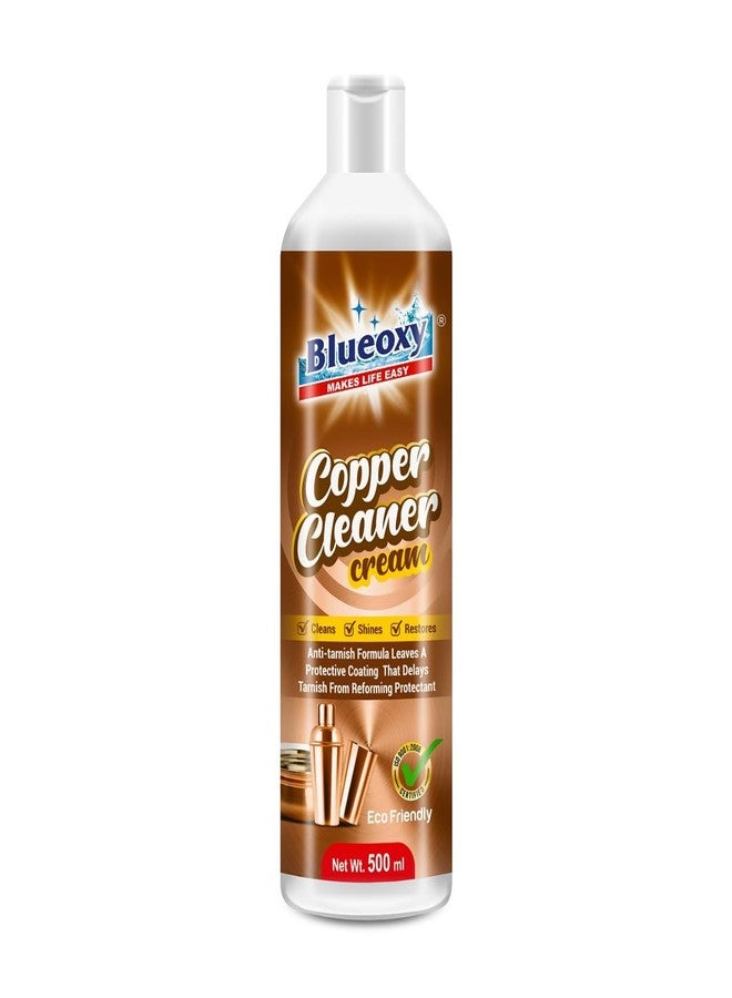 Blueoxy Copper & Brass Cleaner Cream | Tarnish Remover | Cleaner & Polish with Corrosion Inhibitor | Brass Tarnish Remover | 500 ML - Image 1