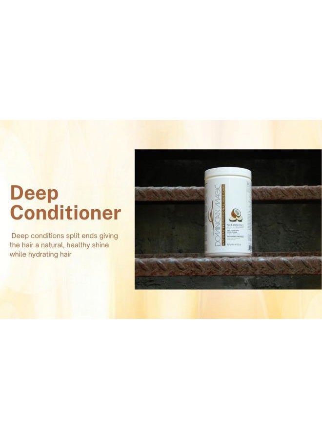 Dominican Magic Nourishing Shampoo & Conditioner & Deep Fortifying Conditioner Set - Image 5