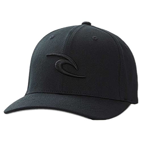 Rip Curl Men's Standard Tepan Flexfit Baseball Hat, Black - Image 5