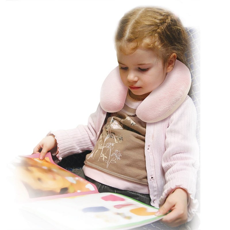 Cloudz Kids Patterned Microbead Airplane Travel Neck Pillow. Super Soft Cozy Cool Fabric and Ultra Premium Comforlite Microbeads will Keep your Kids Comfy and Supported at Home or On the Go! -Dinosaur - Image 4