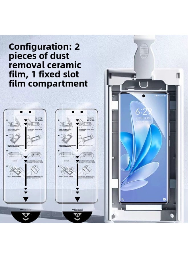 Generic - Applicable To For HuaweiPura70Ultra Curved Screen Dust-free Bin Protective Film Mate70pro X5 X6 Dust Removal Compartment Second Sticker-Color:Anti-peeping 1 Piece [with Dust-free Warehouse] Does Not Support Fingerprint Unlocking-Dimensions:Mate60pro/pro+/mate60rs - Image 1