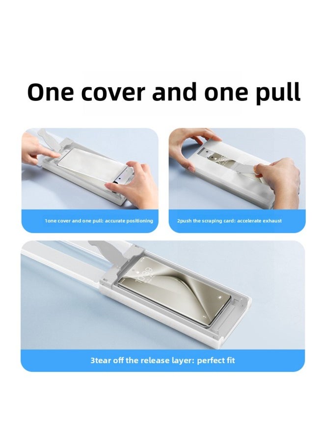 Generic - Applicable To For HuaweiPura70Ultra Curved Screen Dust-free Bin Protective Film Mate70pro X5 X6 Dust Removal Compartment Second Sticker-Color:Anti-peeping 1 Piece [with Dust-free Warehouse] Does Not Support Fingerprint Unlocking-Dimensions:Mate60pro/pro+/mate60rs - Image 1