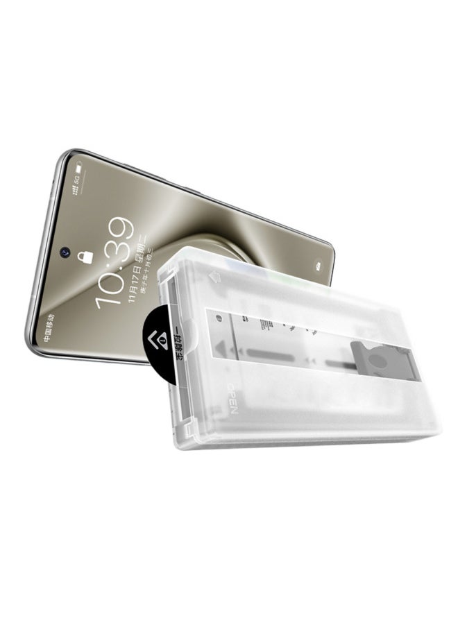 Generic - Applicable To For HuaweiPura70Ultra Curved Screen Dust-free Bin Protective Film Mate70pro X5 X6 Dust Removal Compartment Second Sticker-Color:Anti-peeping 1 Piece [with Dust-free Warehouse] Does Not Support Fingerprint Unlocking-Dimensions:Mate60pro/pro+/mate60rs - Image 1