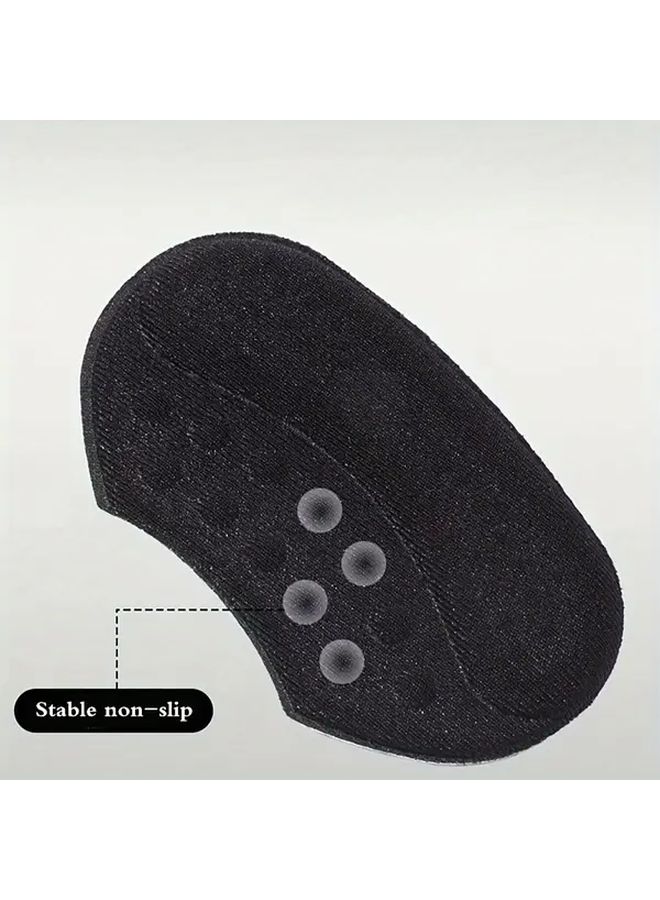 4 Pcs Black Anti-Slip Heel Cushion Pads Memory Foam Wear Resistant Shoe Inserts For High Heels And Boots - Image 3