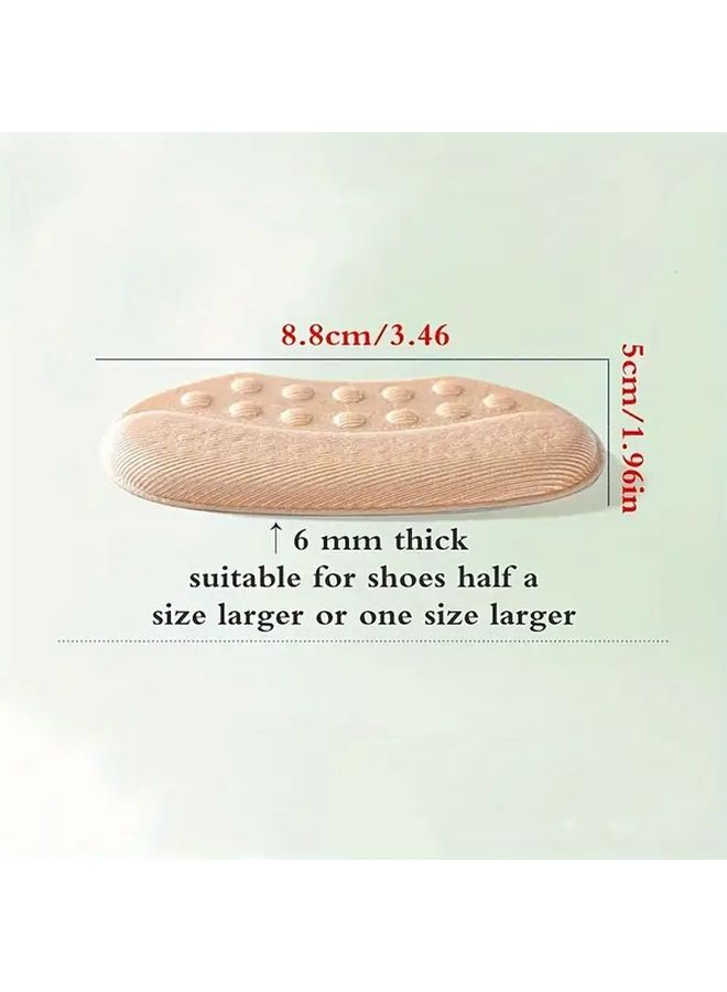 4 Pcs Black Anti-Slip Heel Cushion Pads Memory Foam Wear Resistant Shoe Inserts For High Heels And Boots - Image 2
