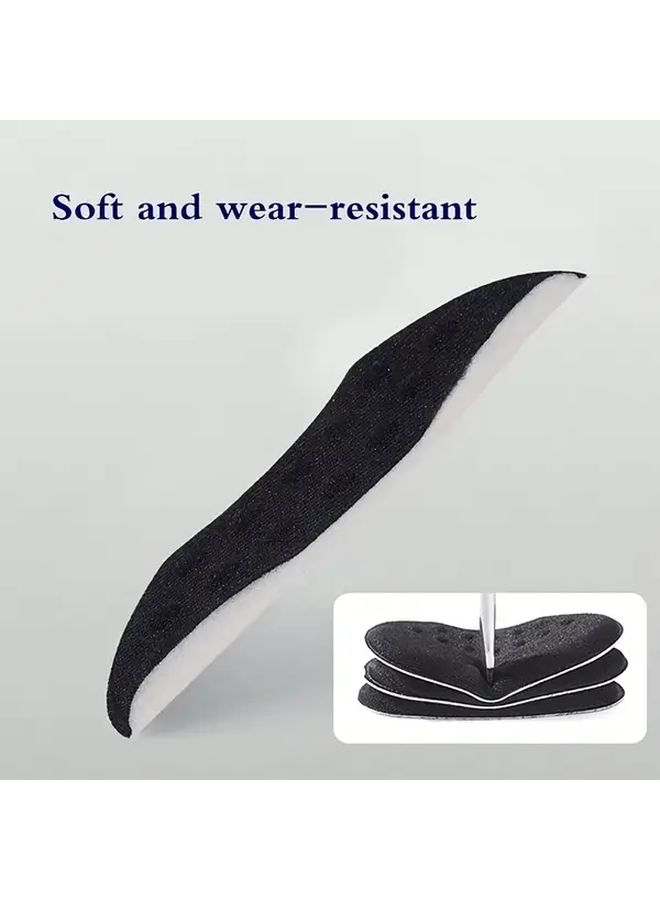 4 Pcs Black Anti-Slip Heel Cushion Pads Memory Foam Wear Resistant Shoe Inserts For High Heels And Boots - Image 5