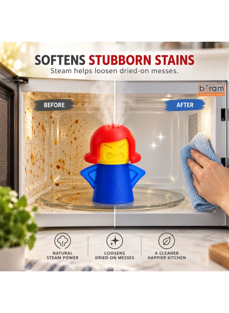 BERAM Microwave Cleaner Steam Cleaning Tool, Chemical-Free Oven Steamer for Stain Removal, Kitchen Use - Image 5
