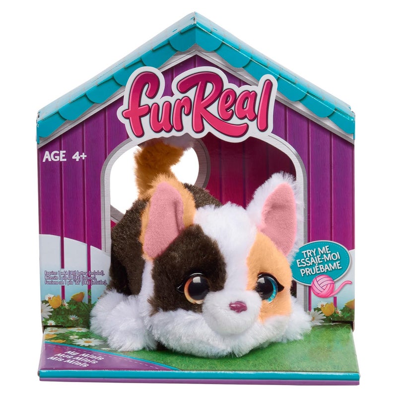 furReal My Minis Kitty Interactive Toy, Small Plush Kitty with Motion, Stuffed Animals, Kids Toys for Ages 4 Up by Just Play - Image 1