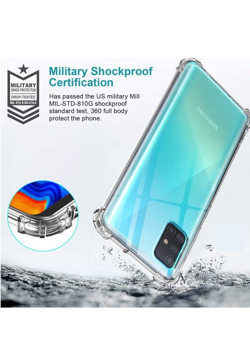 ELTRAZONE Samsung Galaxy A71 Case Cover Protective Shock Absorption Bumper soft Transparent Case (Clear) - Image 3