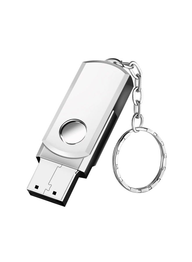Small Fat U Disk 32G Car U Disk 8g16g Metal Rotation 64G3.0 USB Gift Advertising Wholesale-Color:Silver 3.0-Capacity:32GB - Image 3