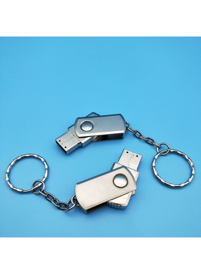 Small Fat U Disk 32G Car U Disk 8g16g Metal Rotation 64G3.0 USB Gift Advertising Wholesale-Color:Silver 3.0-Capacity:32GB - Image 4