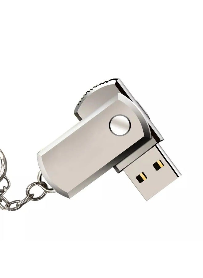 Small Fat U Disk 32G Car U Disk 8g16g Metal Rotation 64G3.0 USB Gift Advertising Wholesale-Color:Silver 3.0-Capacity:32GB - Image 5