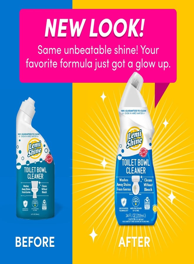 Lemi Shine Toilet Bowl Cleaner, Bleach-Free, Removes Tough Stains and Odor, Award-Winning (24 oz., 3 pack) - Image 2