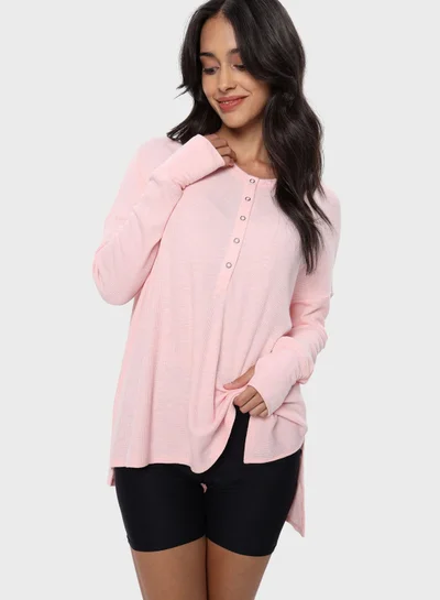 Aerie Button Detail T-shirt