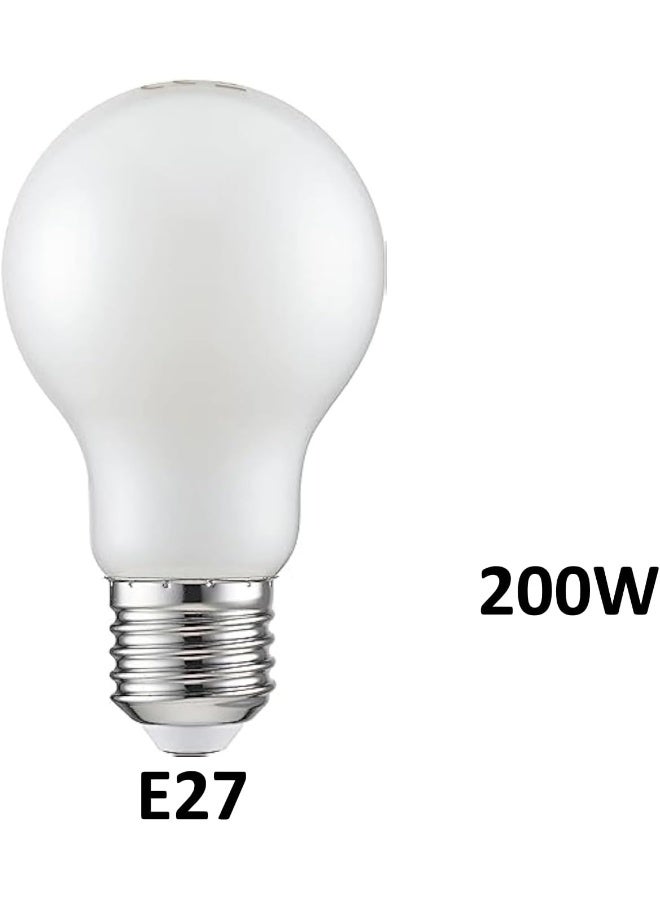 melfi Frosted Led 200W Incandescent Light Bulb 220/240V E27 Base For Decoration Incubator Industrial Use 200W - Image 2