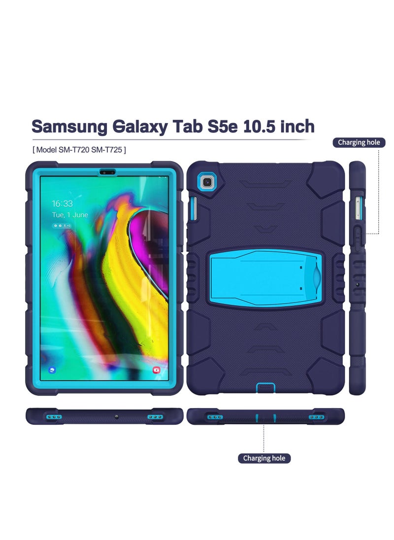 GULFLINK Gulflink Protective Back Case Cover for SAMSUNG Tab S5E T720/T725 10.5 inch navyblue and blue  - Image 4