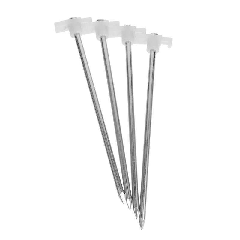 Heavy Duty Metal Tent Stakes 4pcs Set with Night Glow for Camping Lawn Tarp - Image 2
