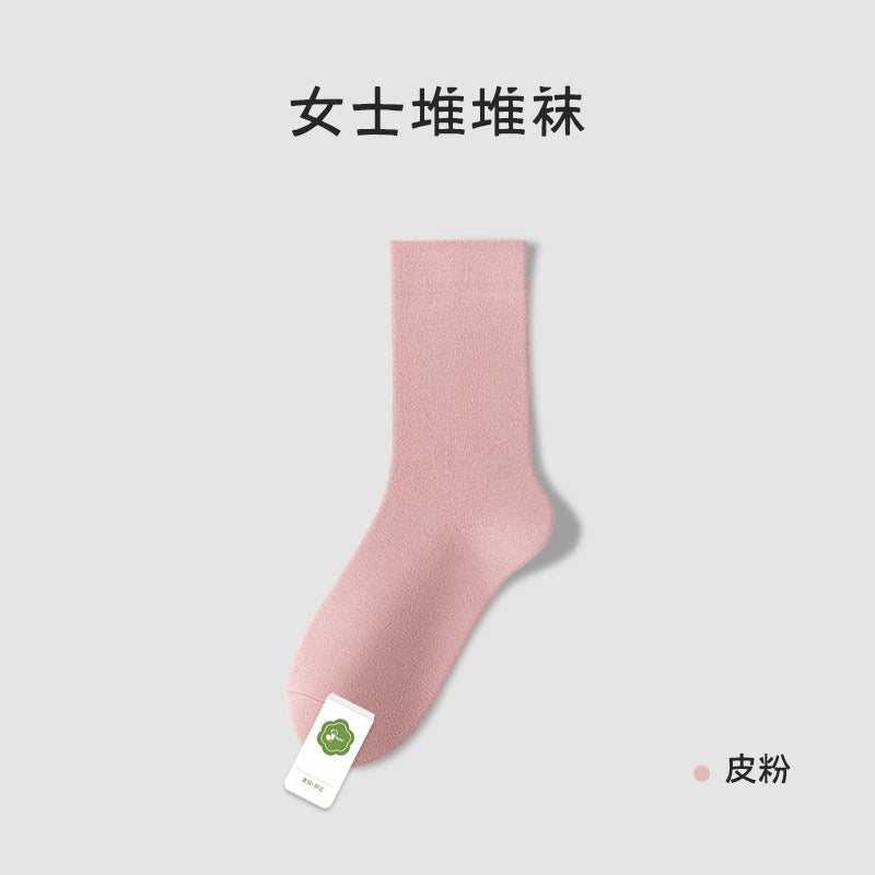 Cotton Lolita Socks Womens Summer Knee-High leather powder 