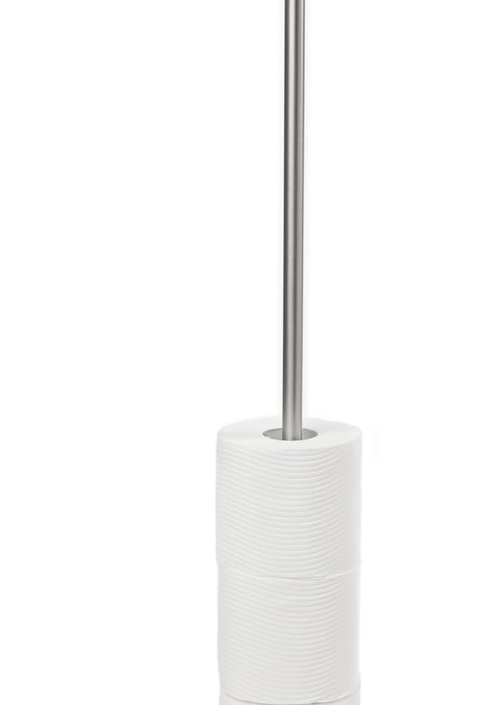 Umbra Tucan Toilet Paper Stand with Reserve in Nickel Finish - Image 1