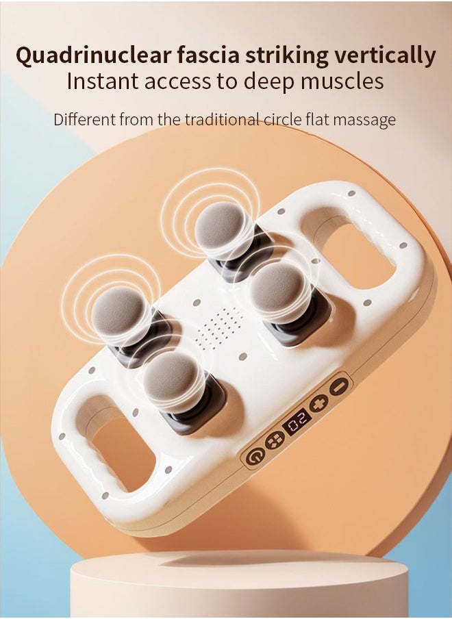 GUDOO - Deep Tissue 4 Head Massager Muscle Relaxing Deep Tissue Deep Tissue Massager Quiet Operation for Home Use for Legs - Image 1