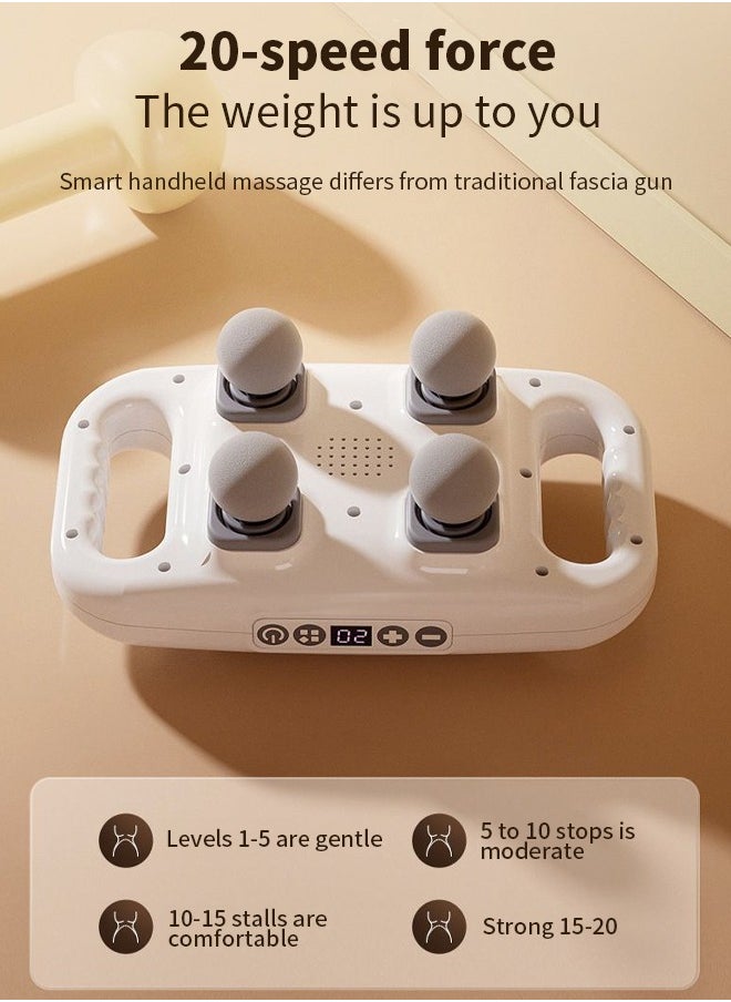 GUDOO - Deep Tissue 4 Head Massager Muscle Relaxing Deep Tissue Deep Tissue Massager Quiet Operation for Home Use for Legs - Image 1