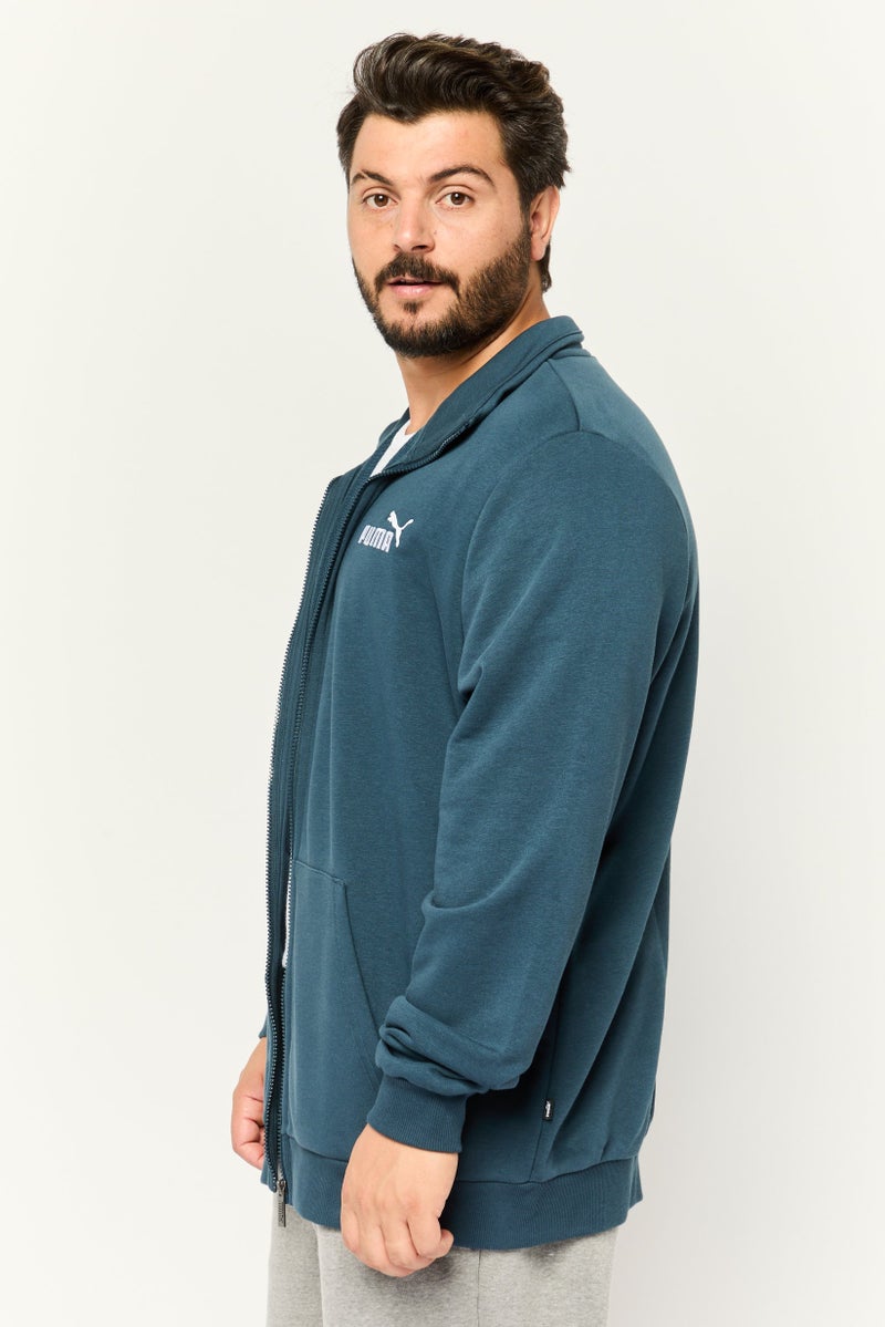 PUMA Men Sportswear Fit Long Sleeve Outdoor Sweatshirt, Dark Blue  - Image 2
