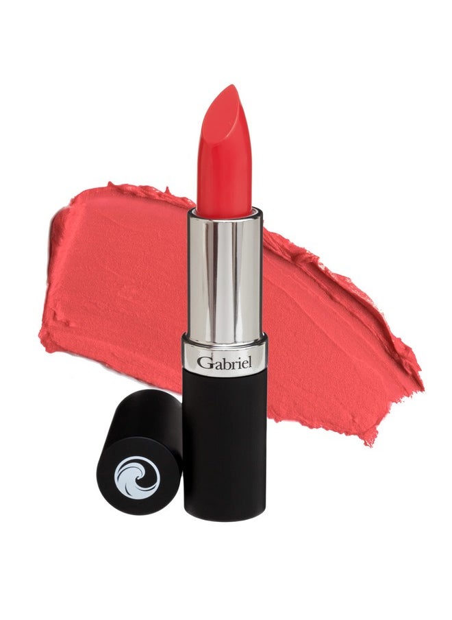 Gabriel Cosmetics - Lipstick (Tea Rose Orange Red;Warm Matte), Natural, Paraben Free, Vegan, Glutenfree, 0.13 Oz - Image 1