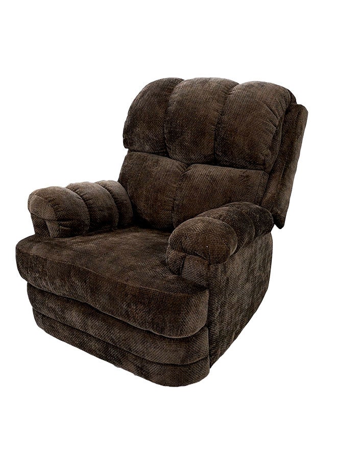 إن - هاوس NZ210 | كرسي استرخاء منجد بالشانيل - 85x77x97 سم - بني - Image 1