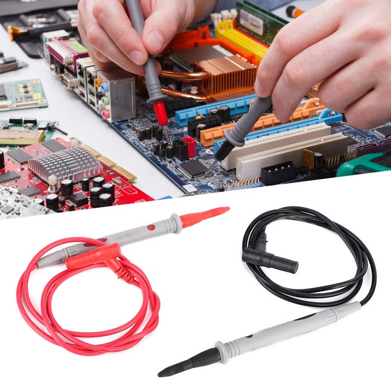 Multimeter Test, Pt1006 Digital Multimeter Tip Probe Test Pen 1000v 20a Test Cable 90cm, Resistor Chip Arrays - Image 2
