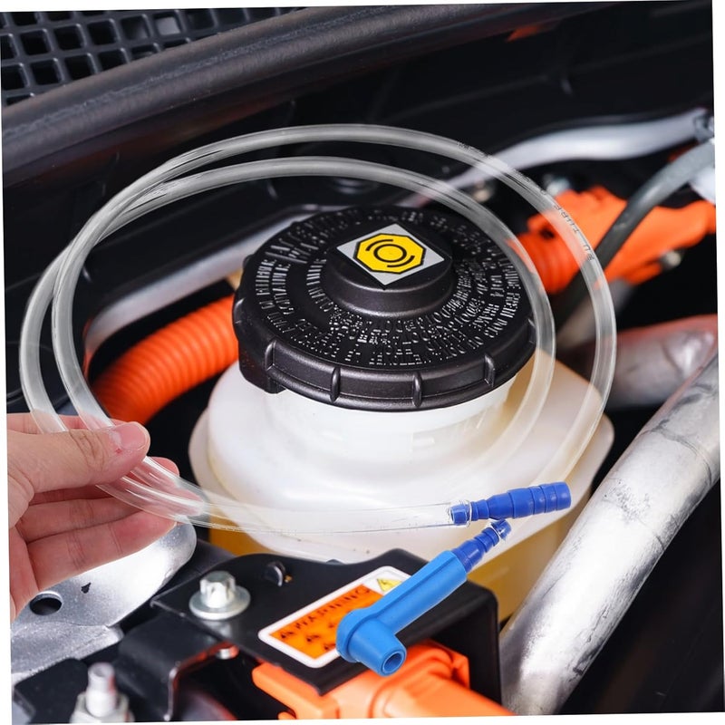 Ciieeo 1 Set Brake Fluid Bleeder Hose Kit Durable Automotive Brake Fluid Exchange Tool with Adapter Easy to Use Prevents Air Intake - Image 4