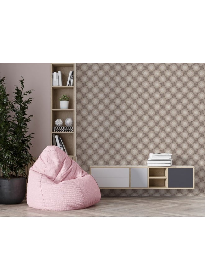 Home Gallery Arabic Islamic Indian Seamless Pattern Fabric Wallpaper Covers An Area ​​Up To 4.2Mx3M With Adhesive  And Smoothing Tool - Image 3