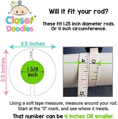 Closet Doodles C47 Sports Baby Closet Size Dividers Boy Set of 6 Fits 125 Inch Rod - Image 2